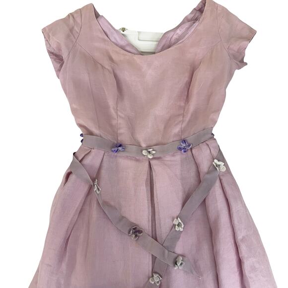 1950s Lavender Party Dress – Miss Betsy for Trask’s of Erie – Junior Size 5 - Picture 15 of 16